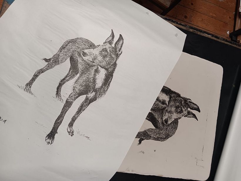 Lithographic Transfer Drawing 1