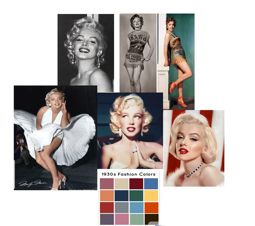 Retrato de Marilyn monroe. 1