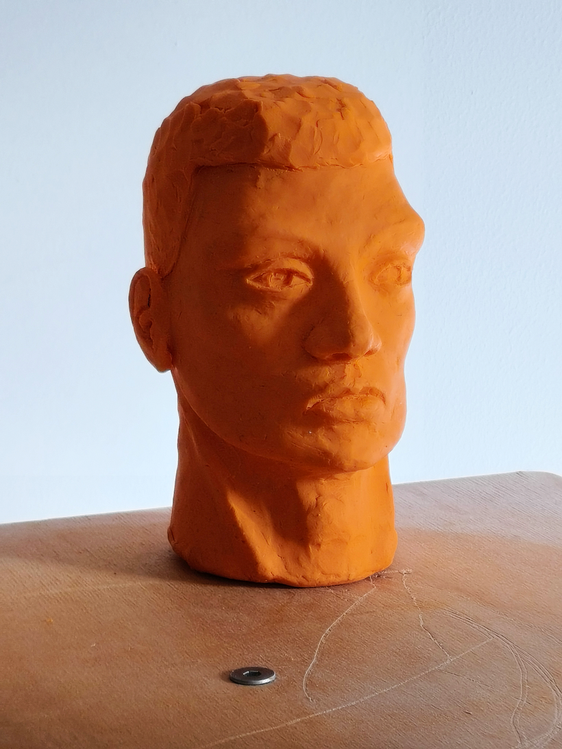 Bust in plasticine 1
