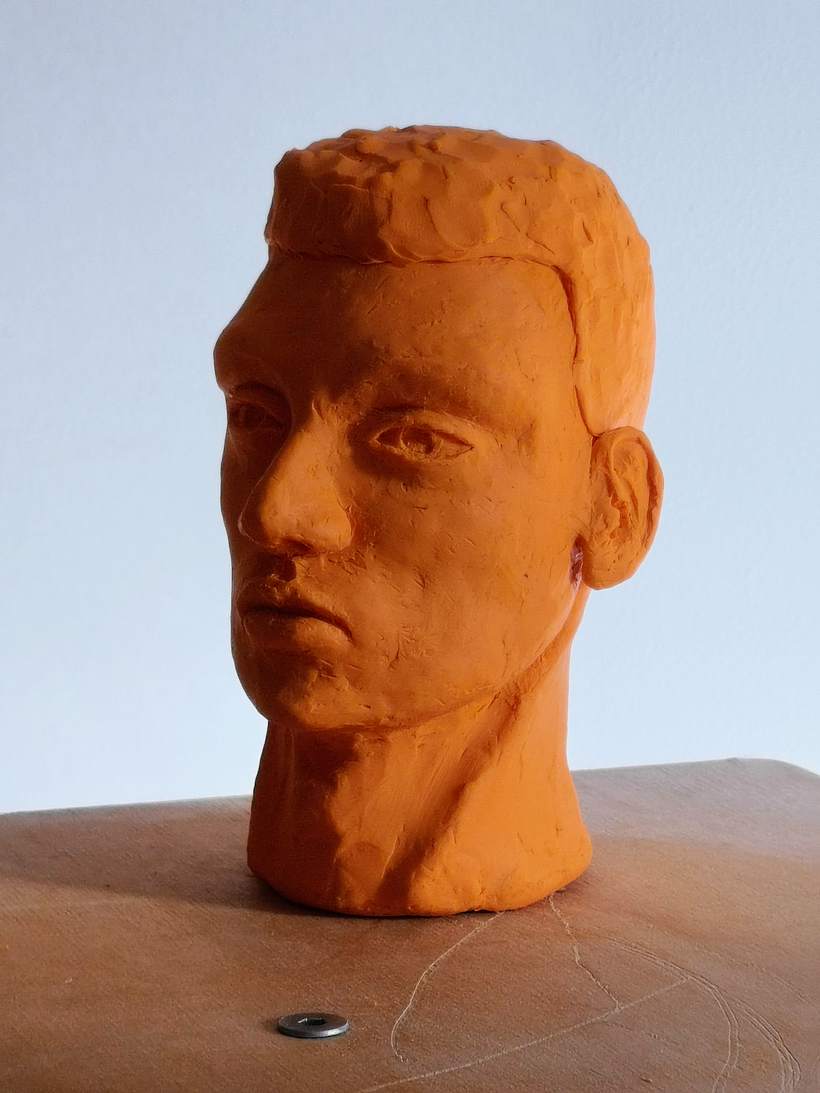 Bust in plasticine 2