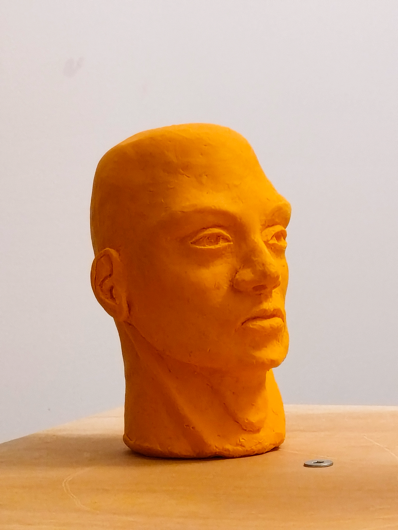 Bust in plasticine 1