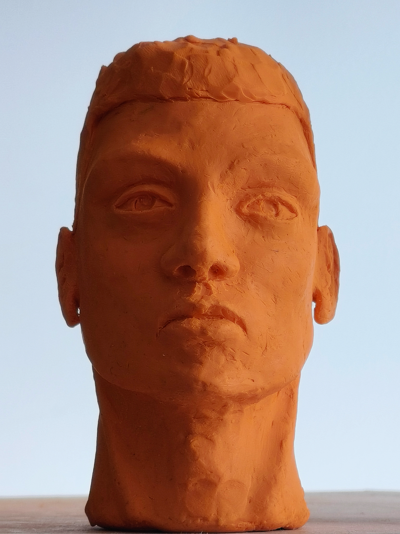 Bust in plasticine 1