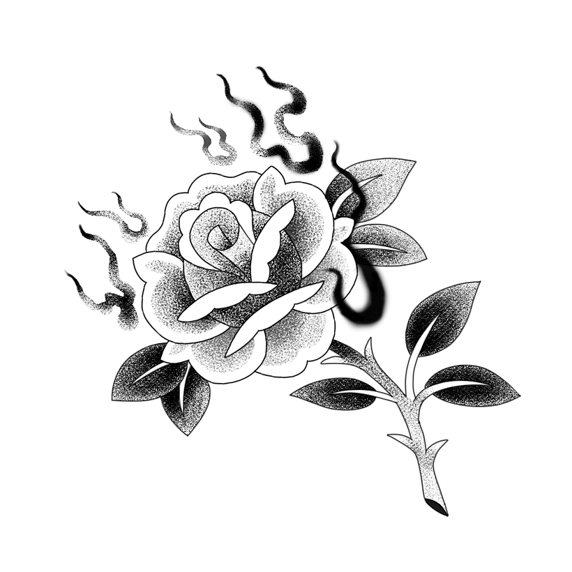 Rosa com fogo 1