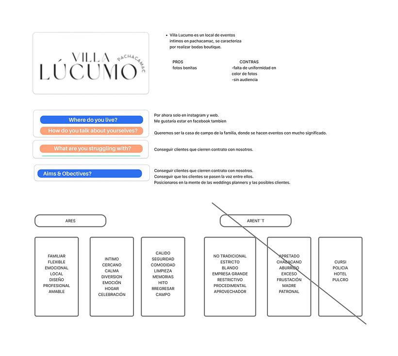 Instagram para Villa Lúcumo 1