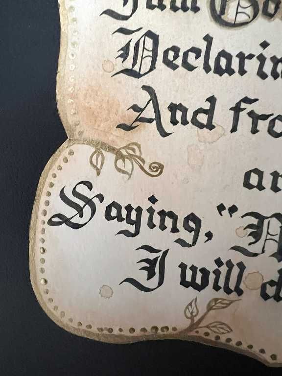 Isaiah 46:9-10 in Hebrew and English Calligraphy 6
