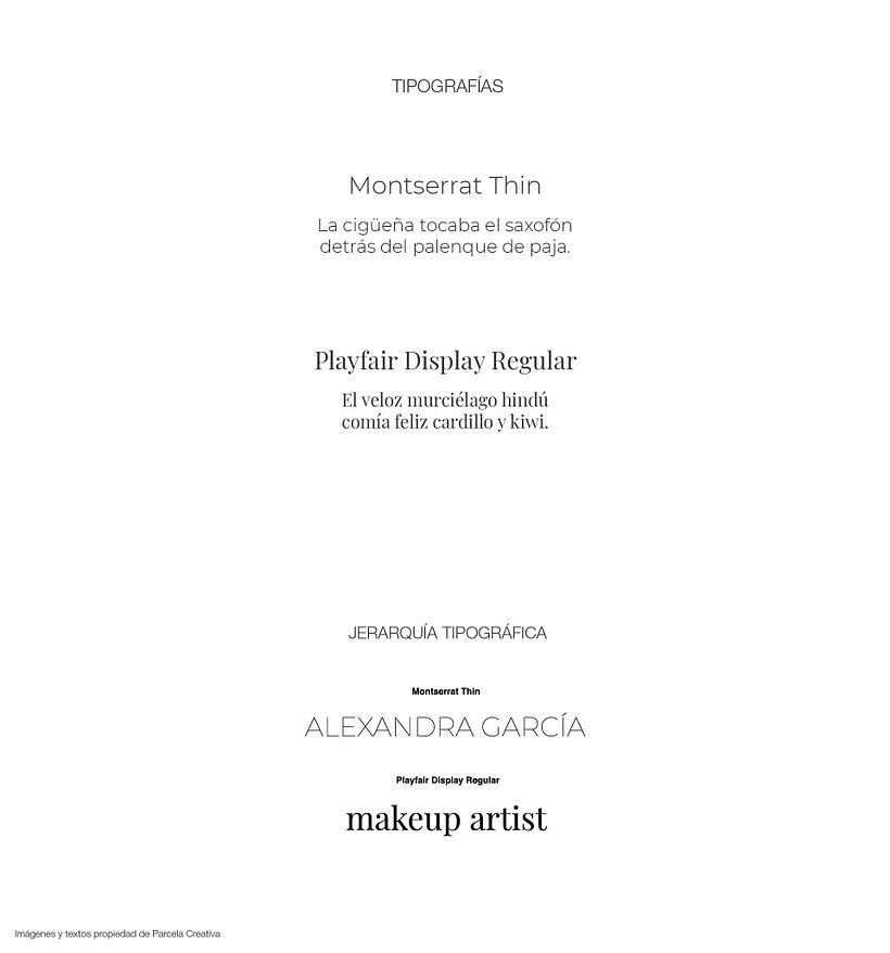 Alexandra García - Branding para Parcela Creativa 1