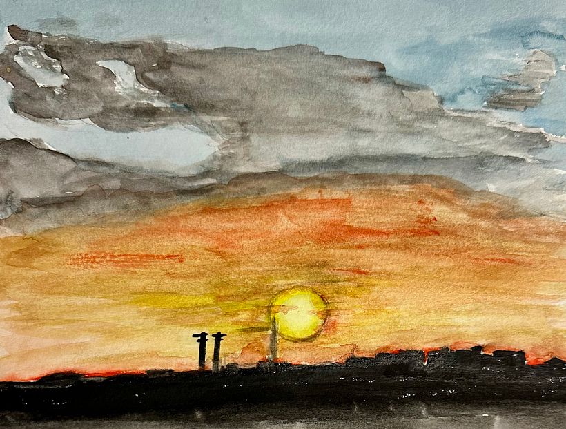 Puesta de sol en calama 1