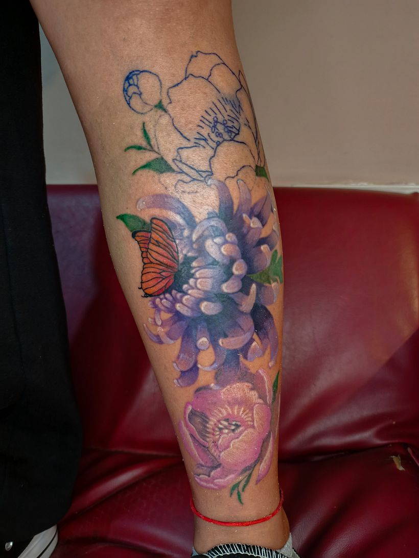 Tatuaje Full Color Botánico  1