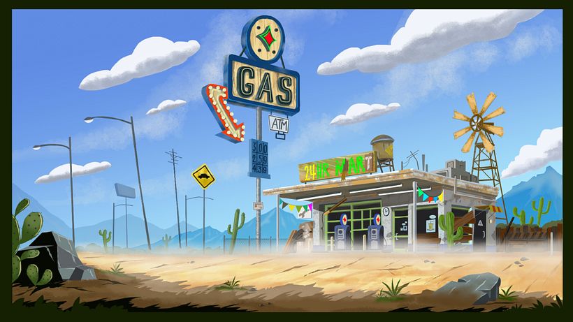 Digital Background Painting for Animation 1