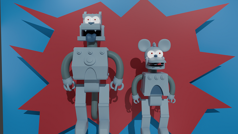 itchy & scratchy robot 1