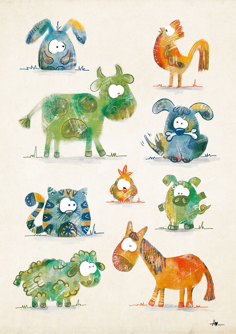Mein Abschlussprojekt - Illustrate Characters for Children 1
