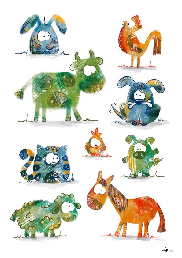 Mein Abschlussprojekt - Illustrate Characters for Children 1