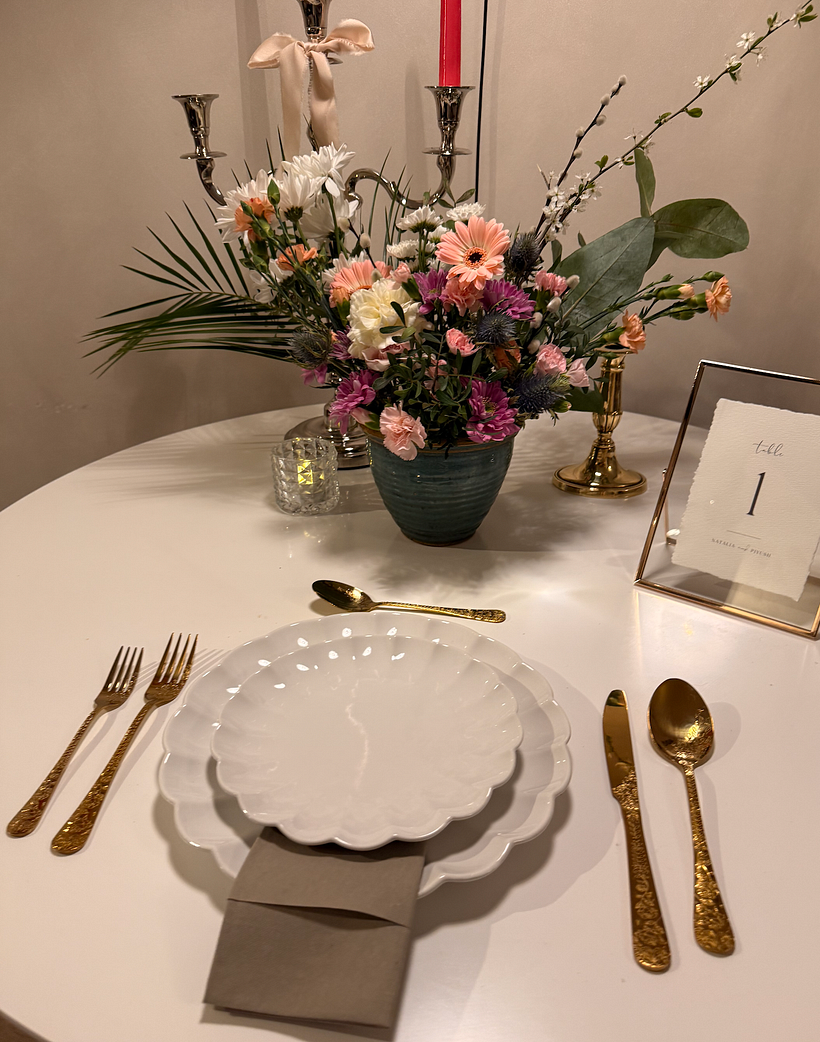 Wedding table option 1