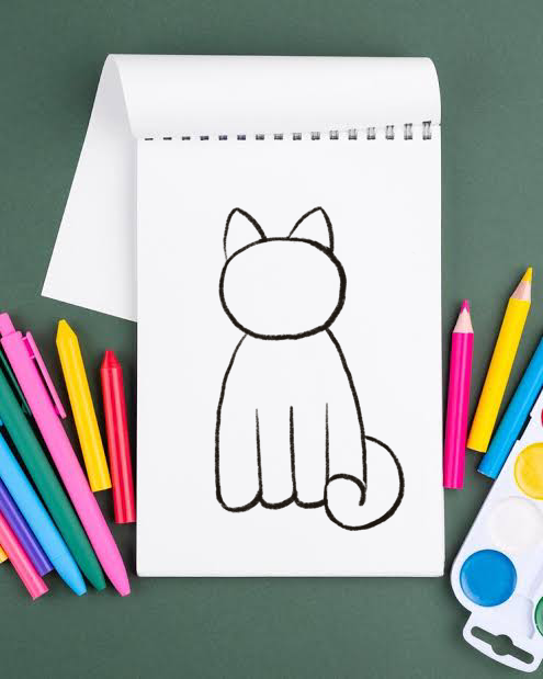 Dessine un chaton mignon. 1