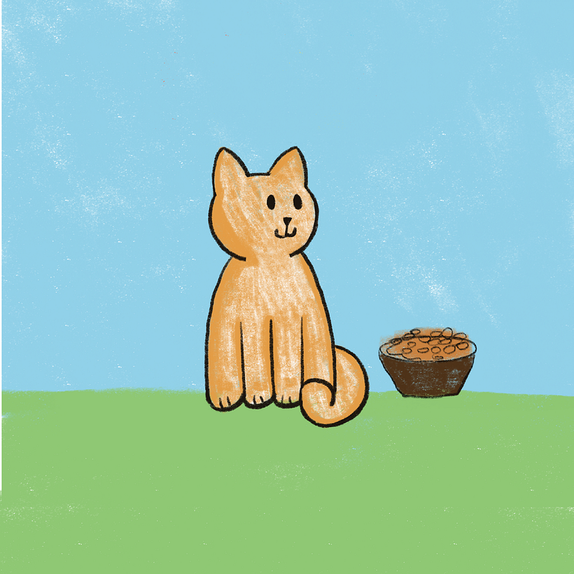 Dessine un chaton mignon. 1