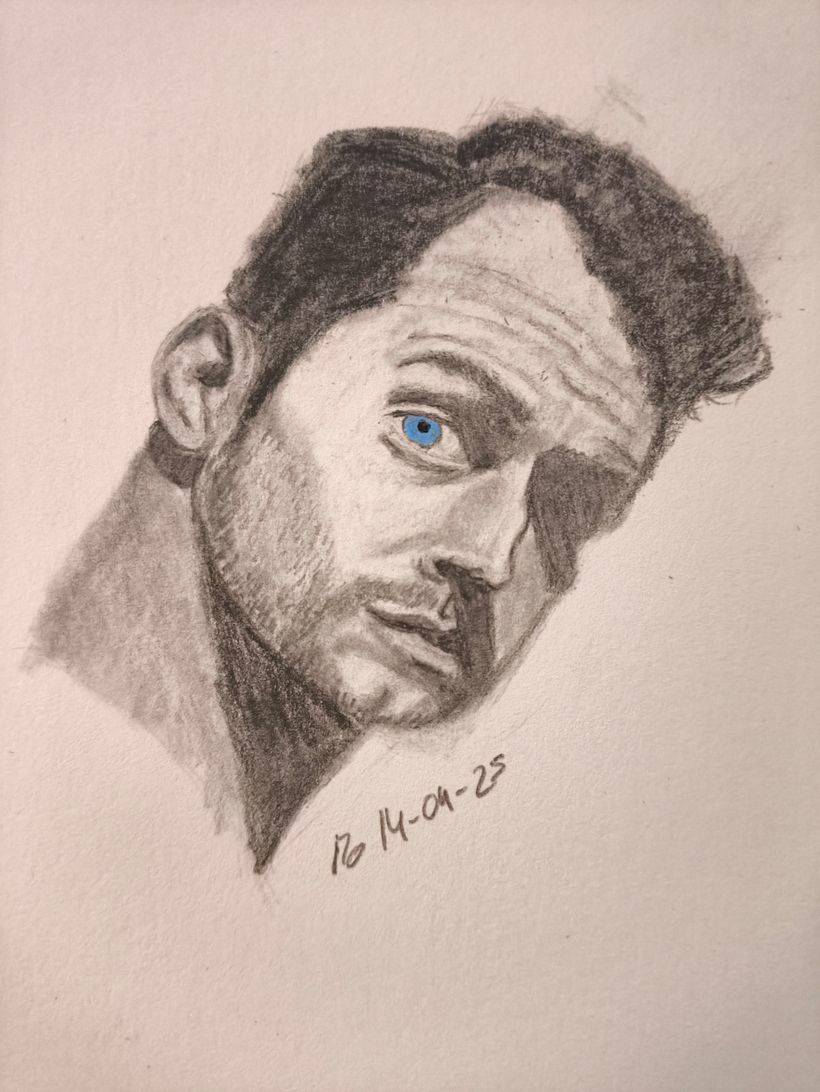 Portrait of Henry Cavill in graphite pencil 1