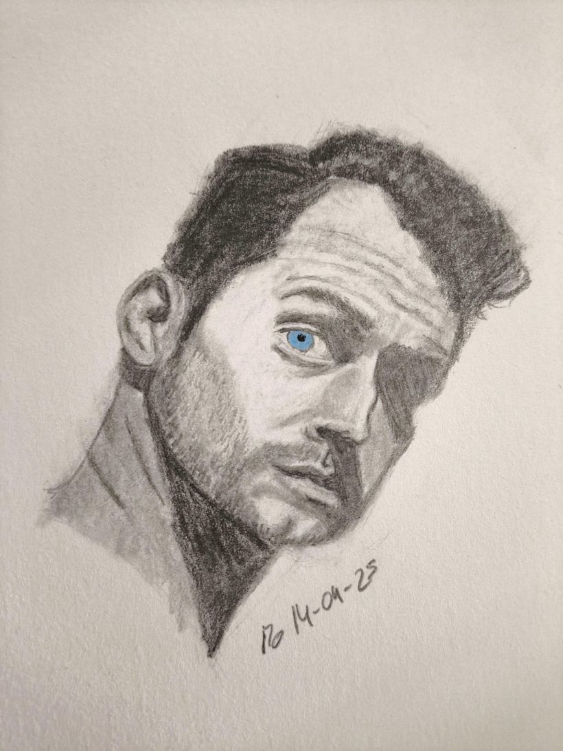 Portrait of Henry Cavill in graphite pencil 1
