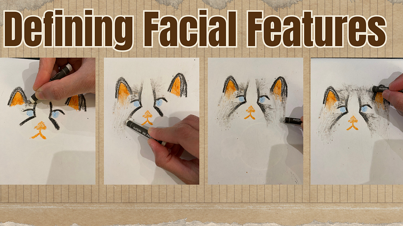 Ritratti realistici di animali domestici con pastelli a olio per principianti 2