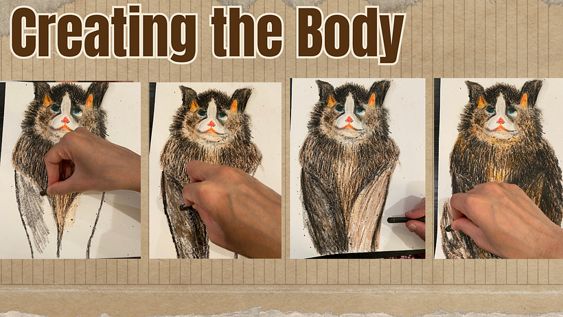 Ritratti realistici di animali domestici con pastelli a olio per principianti 2