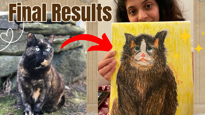 Ritratti realistici di animali domestici con pastelli a olio per principianti 1