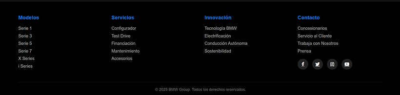 Página sobre BMW 1