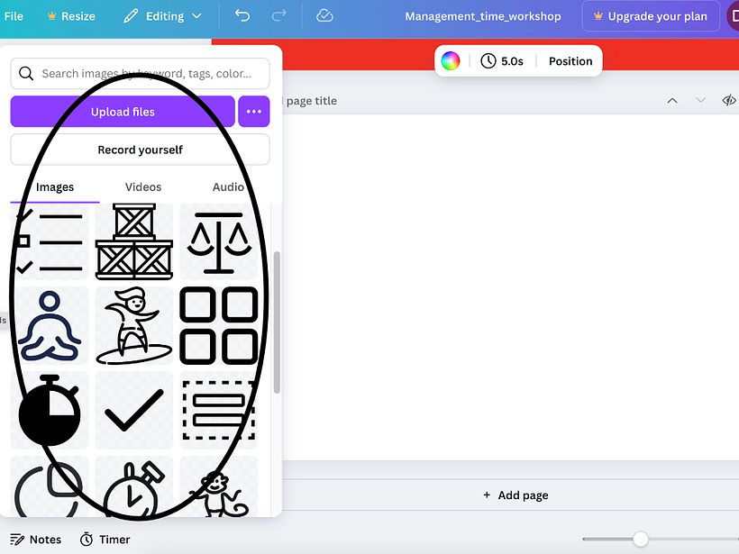 Workshop presentation in Canva 1