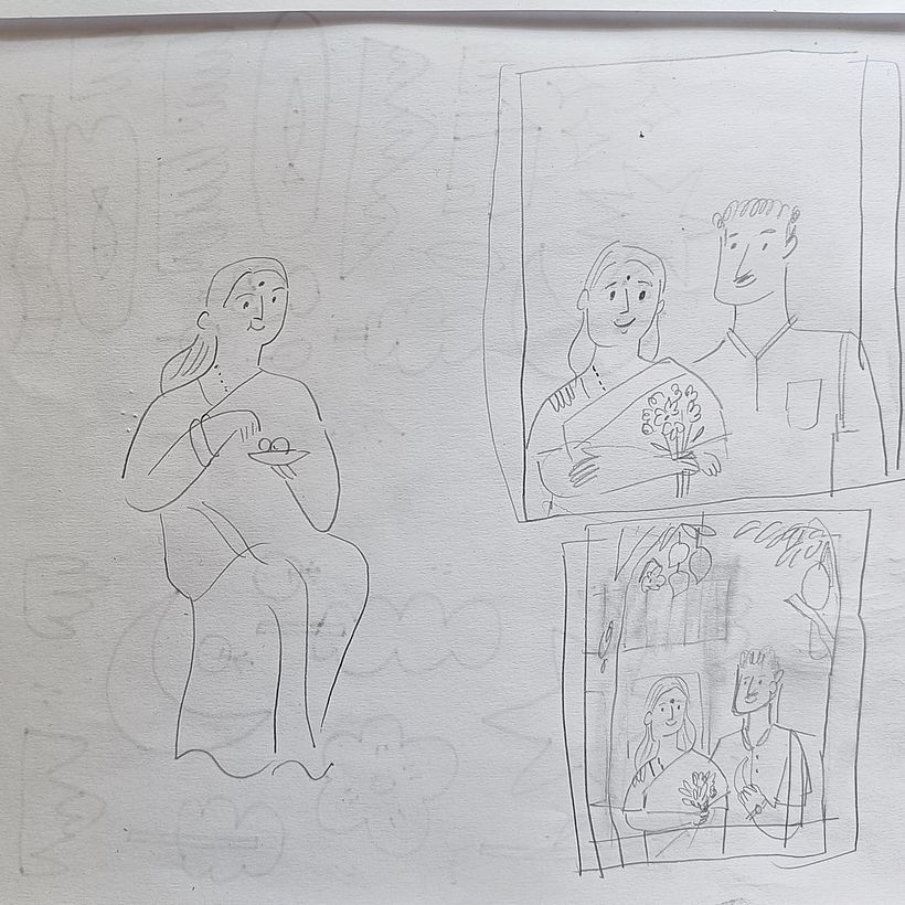 Retrato ilustrado de pareja 1