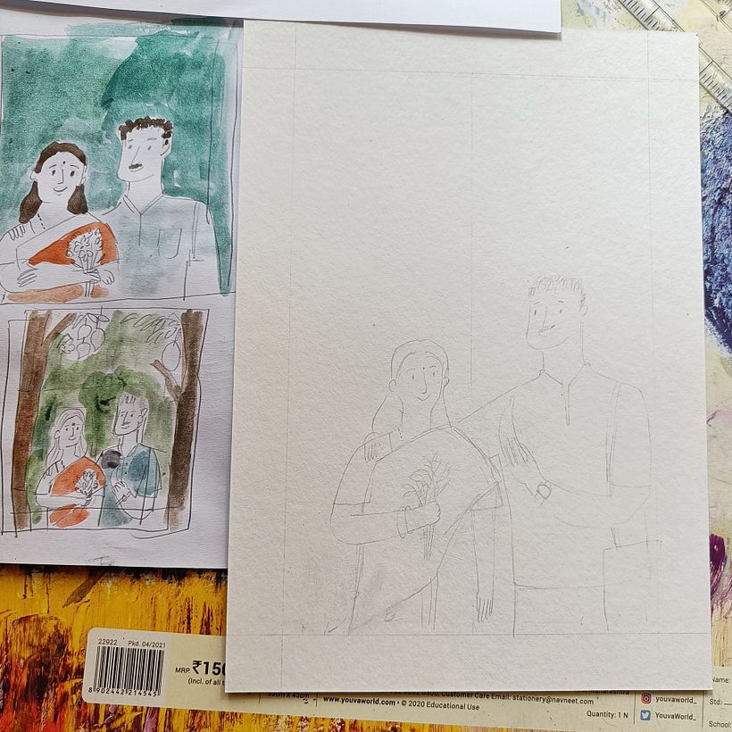 Retrato ilustrado de pareja 1