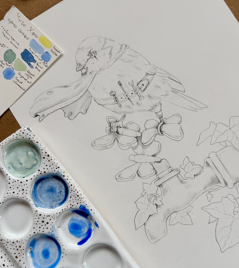 Illustrazione originale ad acquerello per un libro per bambini 1