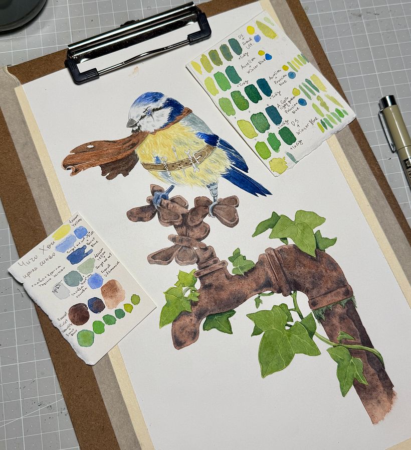 Illustrazione originale ad acquerello per un libro per bambini 3