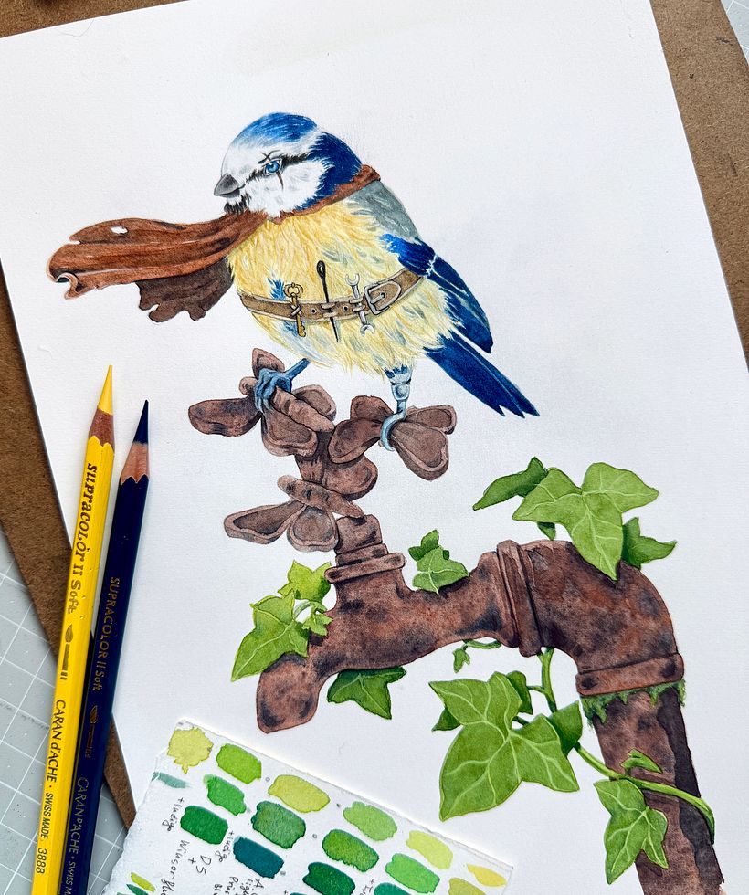 Illustrazione originale ad acquerello per un libro per bambini 1