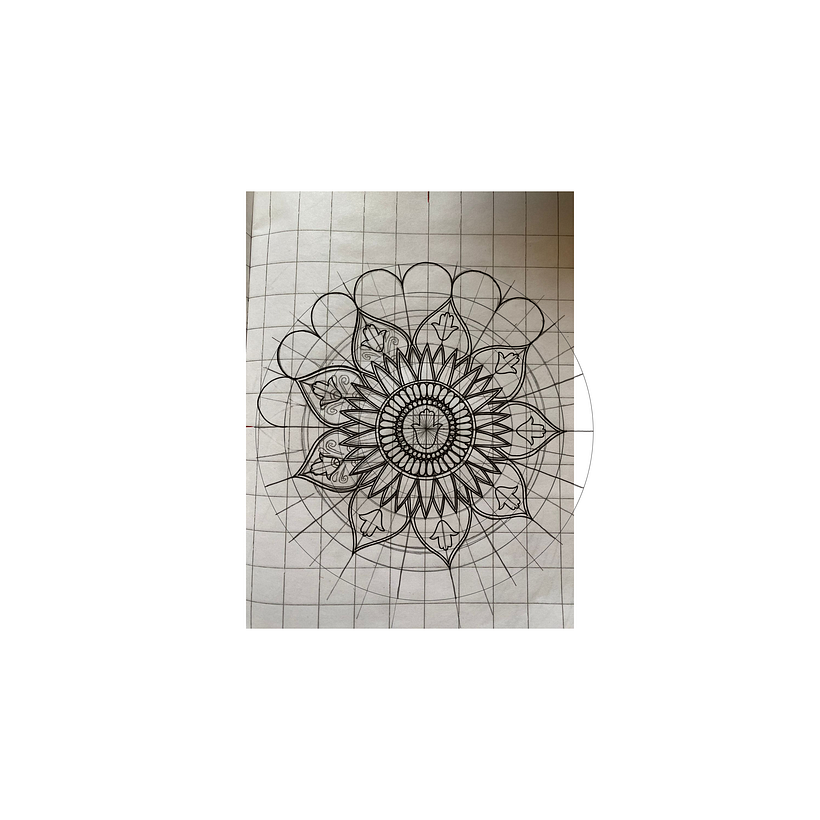My Project "God is the True Protector" in The Art of Drawing Mandala course  1