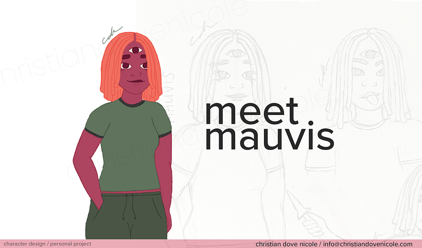 original character design: mauvis (younger version) 1