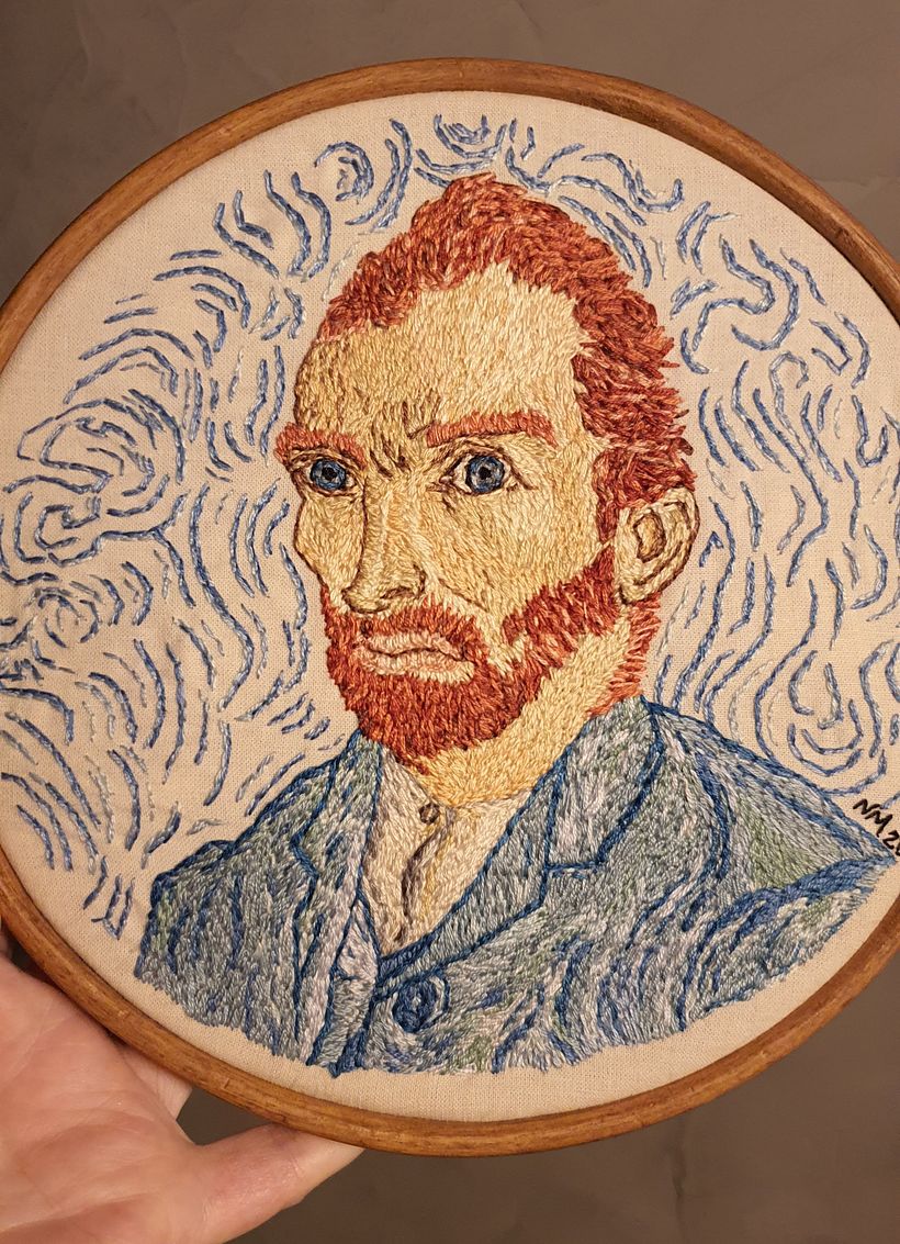 Pinceladas Bordadas — Autorretrato em Linhas 1