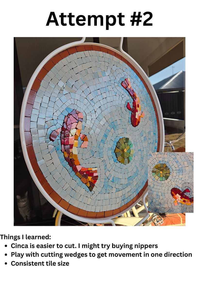 From complete disaster to mild improvement - koi mosaic 2