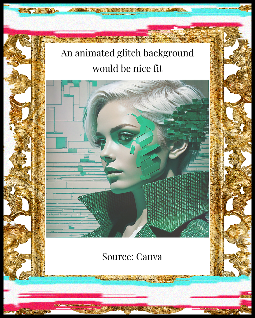 Animierter Glitch-Effekt eines Unbekannten 5