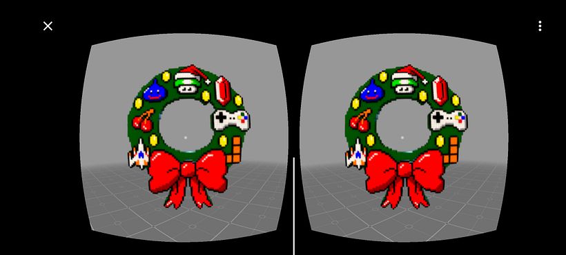 Voxel Xmas Wreath 1