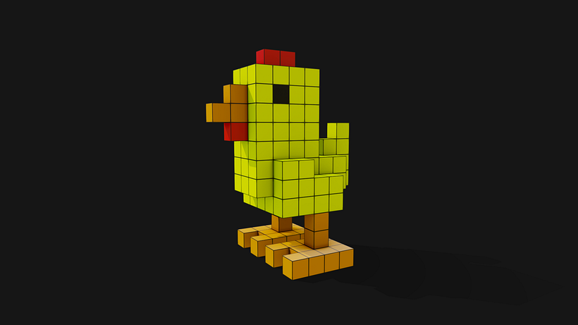 Voxel Chicken 1