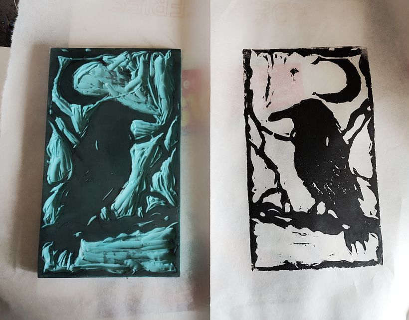 Linoleum print 1