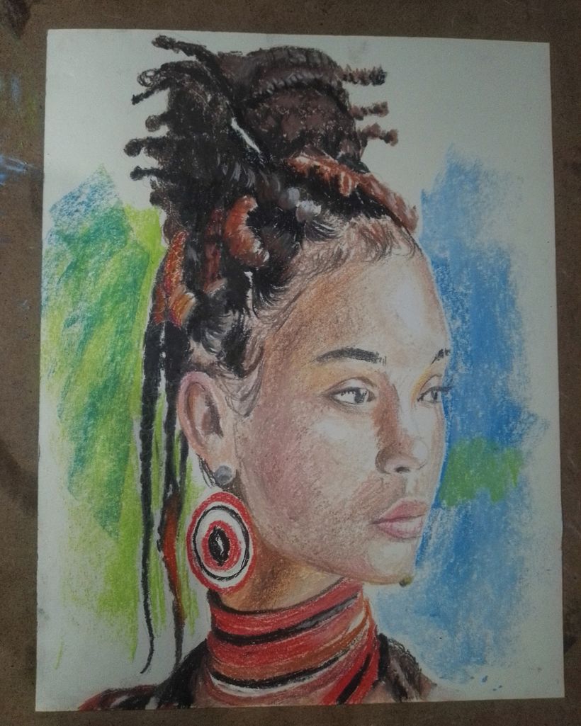 Mi proyecto del curso: Dibujo de retratos expresivos con tizas pastel  4