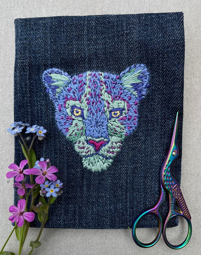 Colourful Leopard Head 1