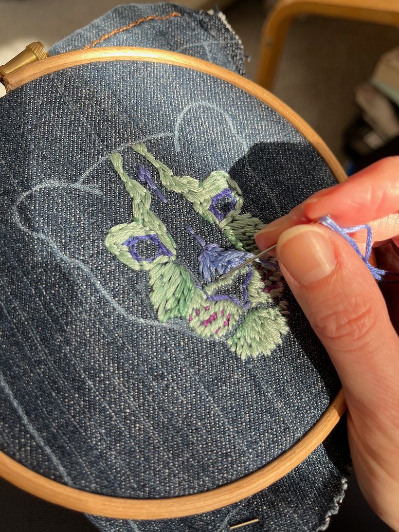 Colourful Leopard Head 1