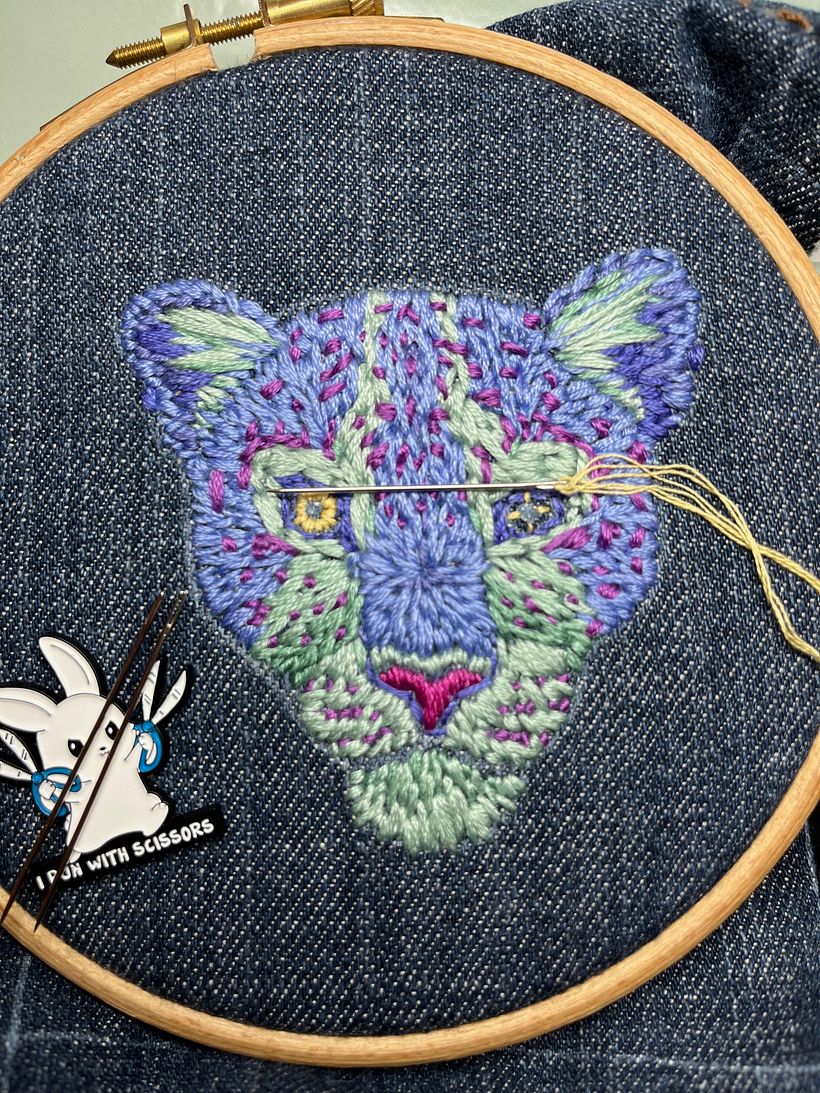 Colourful Leopard Head 2
