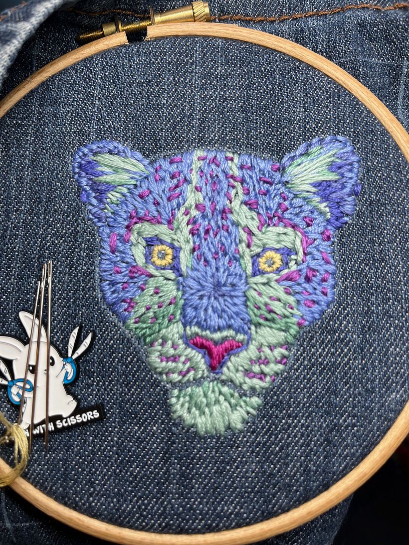 Colourful Leopard Head 3