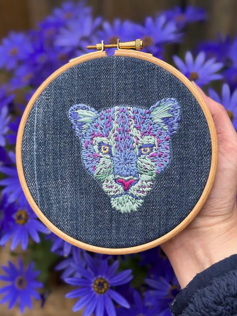 Colourful Leopard Head 5