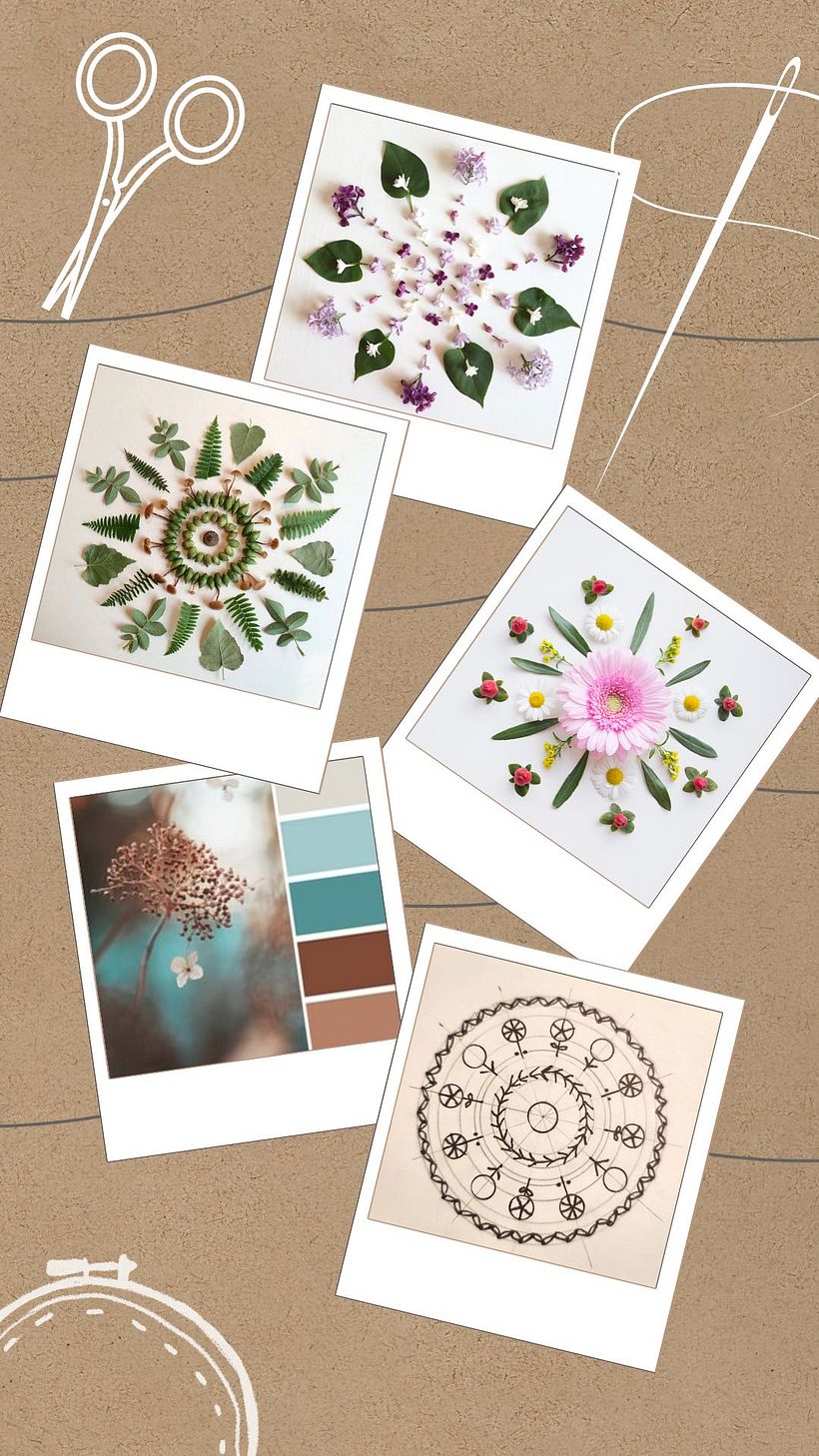Caja con mandala bordado 1