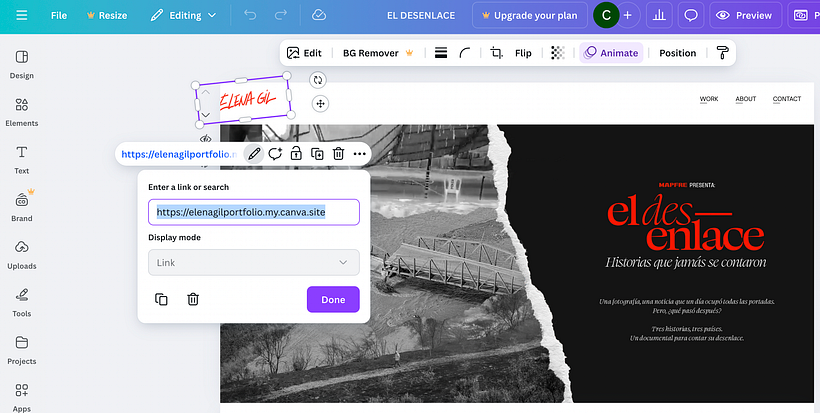 Web Portfolio Profesional con Canva 1