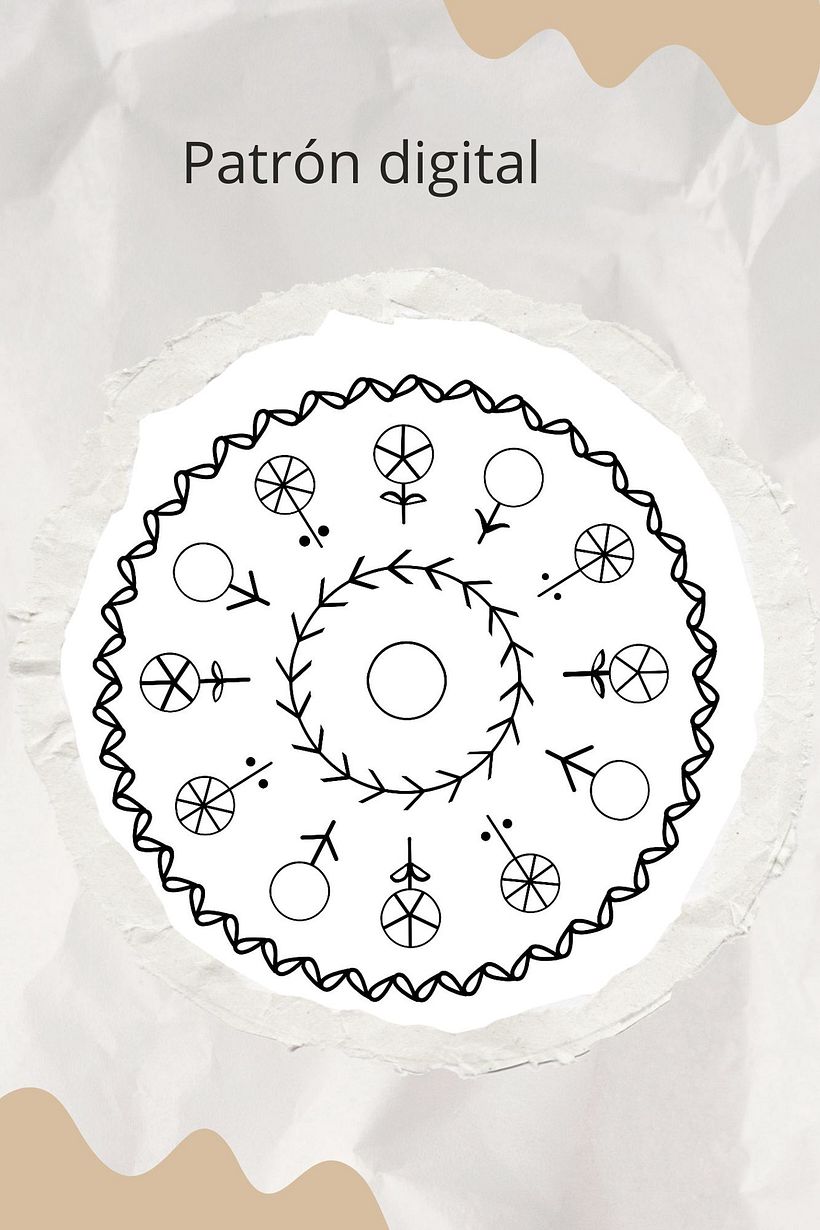 Caja con mandala bordado 2