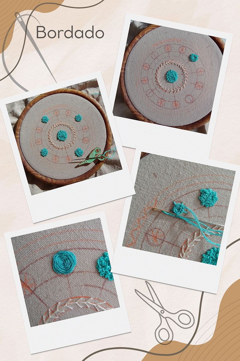 Caja con mandala bordado 1
