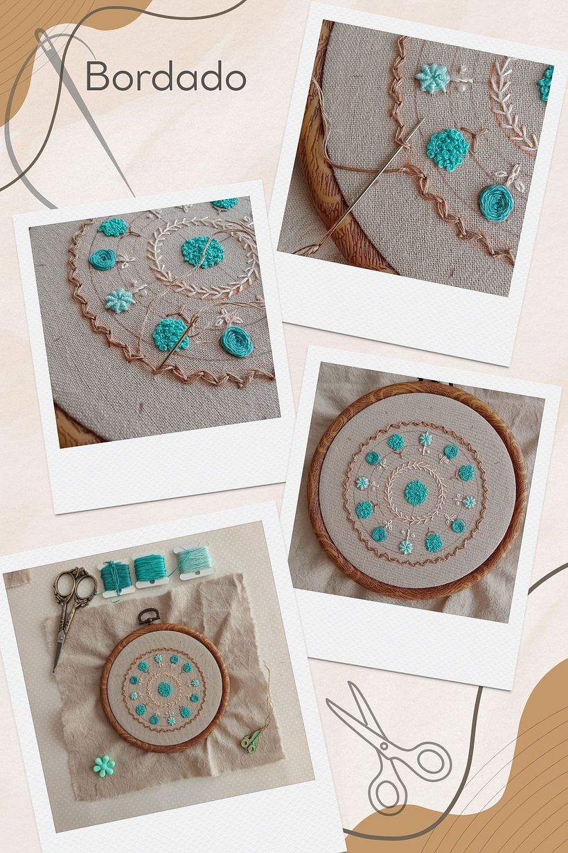 Caja con mandala bordado 1